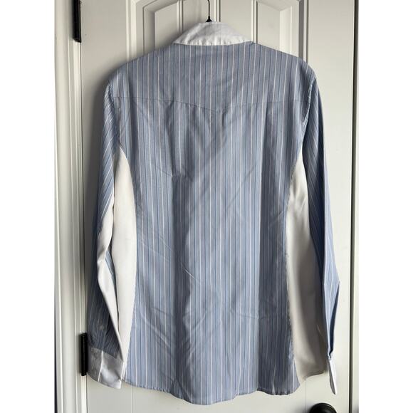 NWT Romfh Drilex Dressage Shirt Blue Stripe - Size 40 - Picture 2 of 11